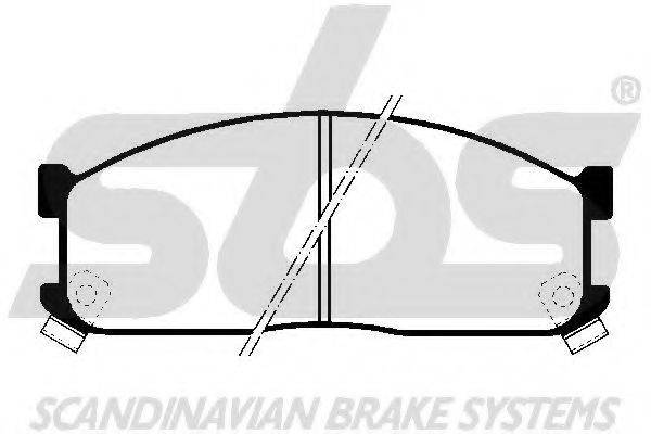 SBS 1501229961 Комплект тормозных колодок, дисковый тормоз