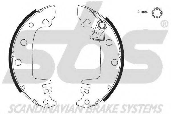 SBS 18492799230 Комплект тормозных колодок