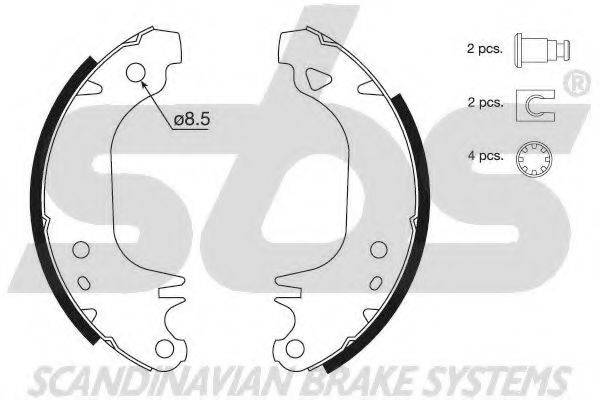 SBS 18492799372 Комплект тормозных колодок