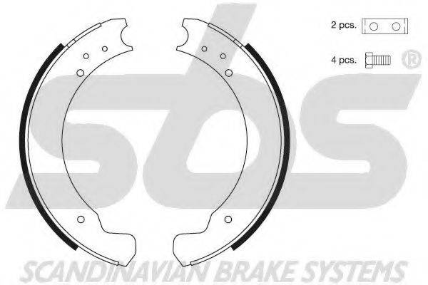 SBS 18492740373 Комплект тормозных колодок