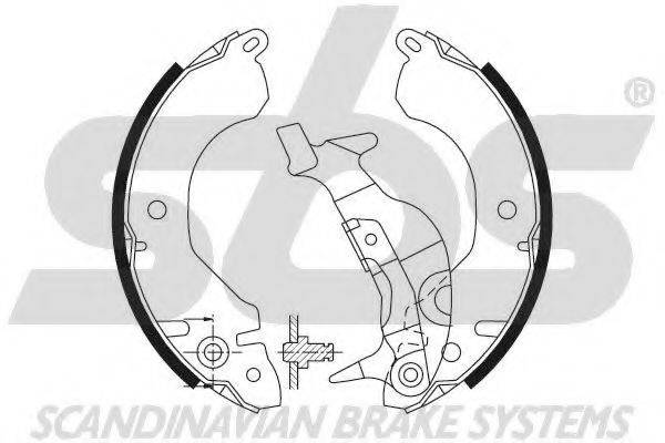 SBS 18492730416 Комплект тормозных колодок