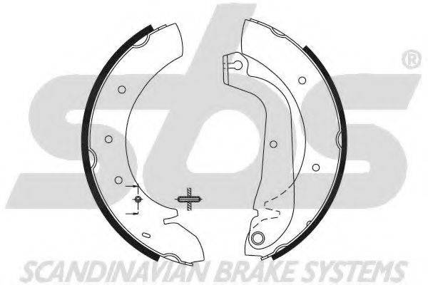SBS 18492723480 Комплект тормозных колодок