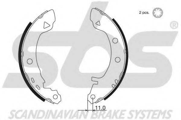 SBS 18492710487 Комплект тормозных колодок