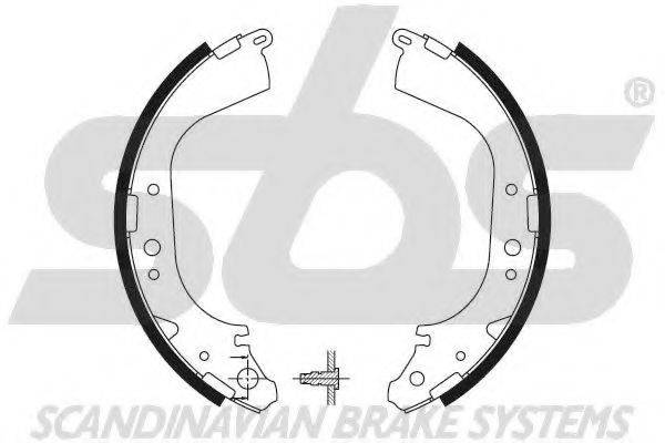 SBS 18492799519 Комплект тормозных колодок