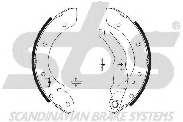 SBS 18492799575 Комплект тормозных колодок