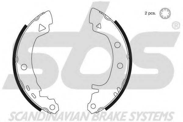 SBS 18492723580 Комплект тормозных колодок