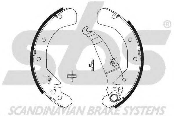 SBS 18492736589 Комплект тормозных колодок