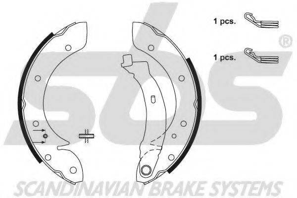 SBS 18492739599 Комплект тормозных колодок