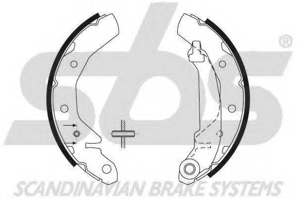 SBS 18492750610 Комплект тормозных колодок