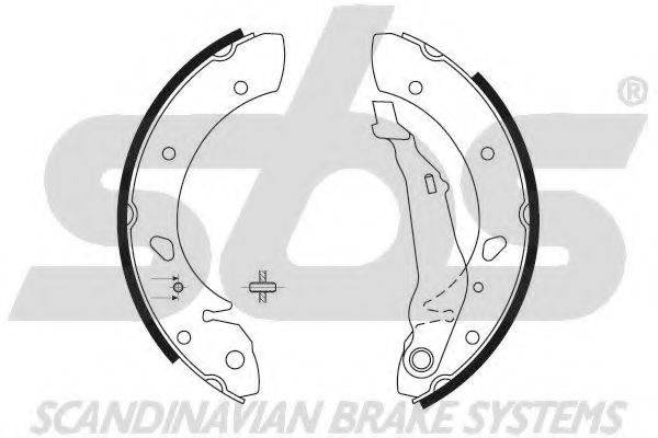 SBS 18492745624 Комплект тормозных колодок