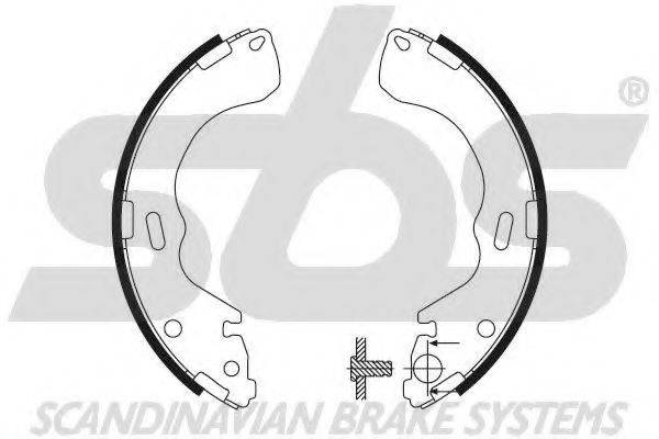 SBS 18492732640 Комплект тормозных колодок