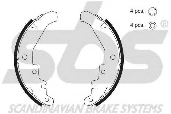 SBS 18492723658 Комплект тормозных колодок