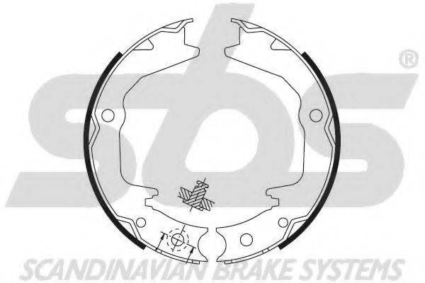 SBS 18492730674 Комплект тормозных колодок, стояночная тормозная система
