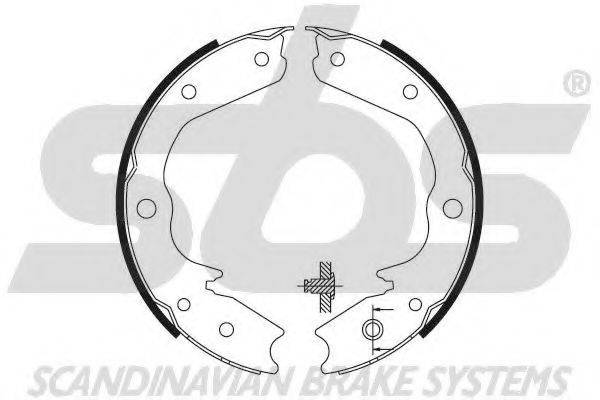 SBS 18492736712 Комплект тормозных колодок, стояночная тормозная система