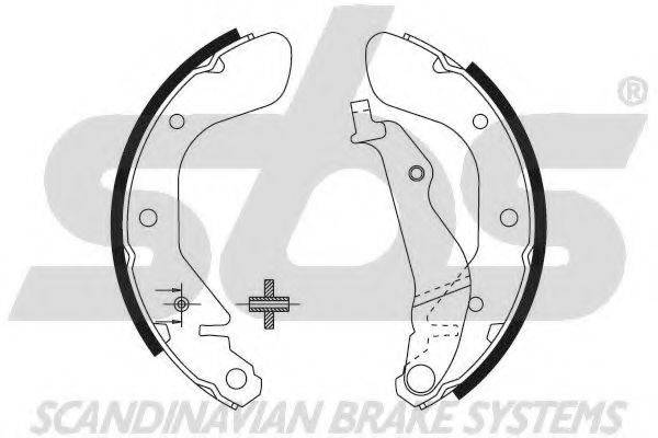 SBS 18492750717 Комплект тормозных колодок