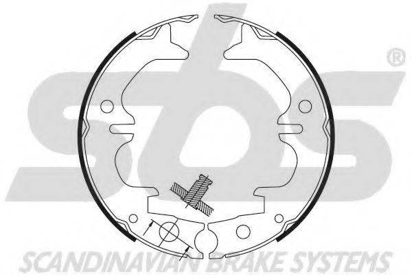 SBS 18492745729 Комплект тормозных колодок, стояночная тормозная система