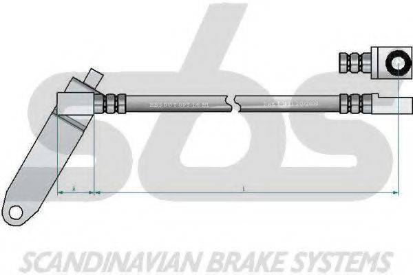 SBS 13308525140 Тормозной шланг