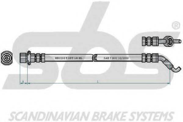 SBS 13308545168 Тормозной шланг