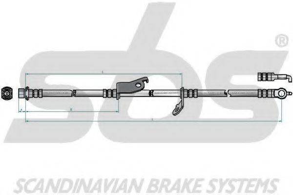 SBS 13308545175 Тормозной шланг