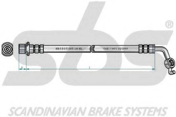 SBS 13308545180 Тормозной шланг