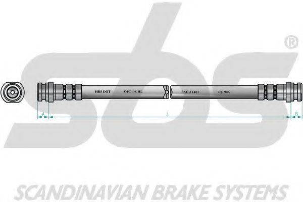 SBS 1330855231 Тормозной шланг