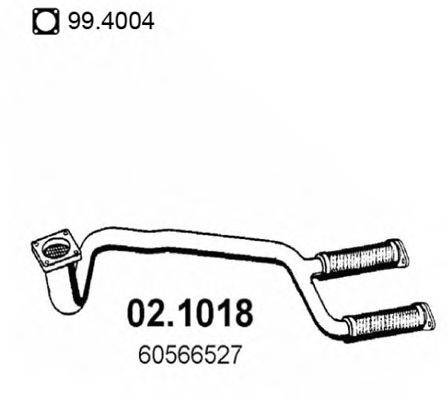 ASSO 021018 Труба выхлопного газа