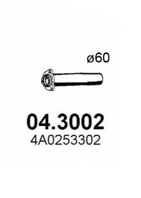 ASSO 043002 Труба выхлопного газа