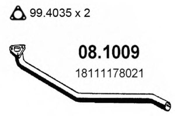 ASSO 081009 Труба выхлопного газа