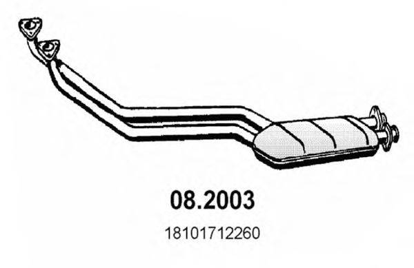 ASSO 082003 Предглушитель выхлопных газов