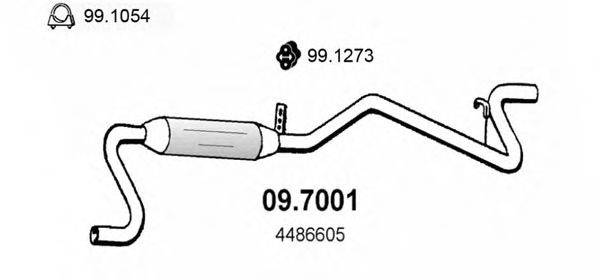 ASSO 097001 Глушитель выхлопных газов конечный