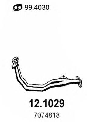ASSO 121029 Труба выхлопного газа