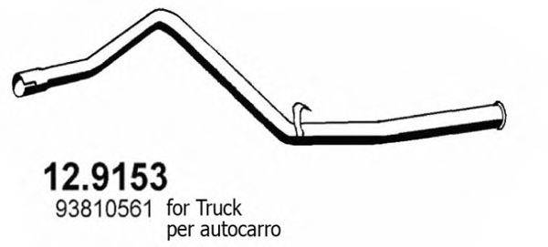 ASSO 129153 Труба выхлопного газа