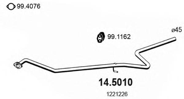 ASSO 145010 Труба выхлопного газа