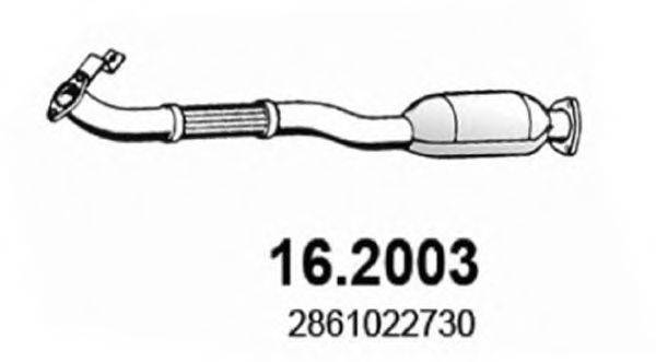 ASSO 162003 Предглушитель выхлопных газов