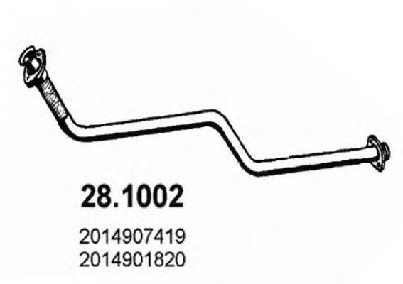 ASSO 281002 Труба выхлопного газа