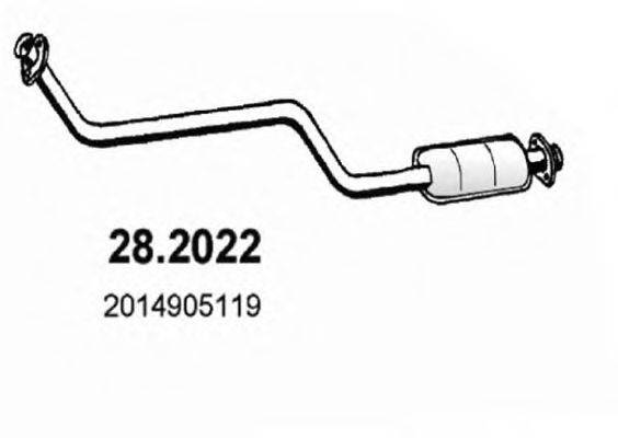 ASSO 282022 Предглушитель выхлопных газов