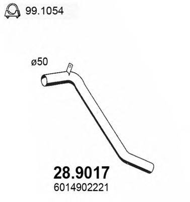 ASSO 289017 Труба выхлопного газа