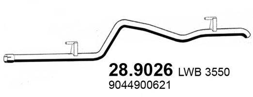 ASSO 289026 Труба выхлопного газа