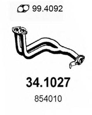 ASSO 341027 Труба выхлопного газа
