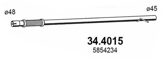 ASSO 344015 Труба выхлопного газа