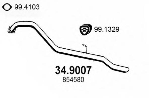 ASSO 349007 Труба выхлопного газа