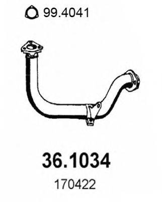 ASSO 361034 Труба выхлопного газа
