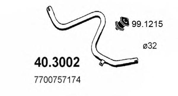 ASSO 403002 Труба выхлопного газа