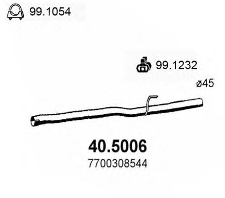 ASSO 405006 Труба выхлопного газа