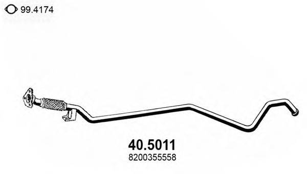 ASSO 405011 Труба выхлопного газа