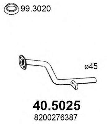 ASSO 405025 Труба выхлопного газа