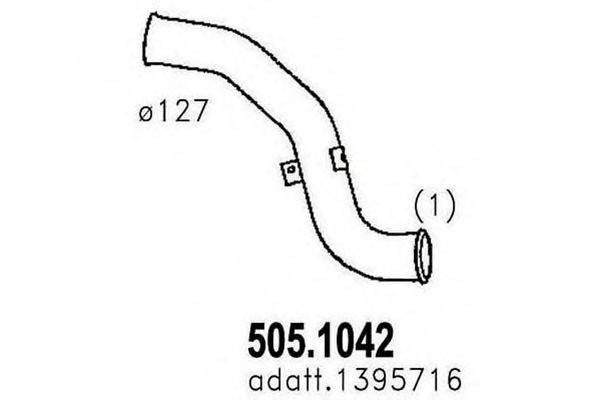 ASSO 5051042 Труба выхлопного газа