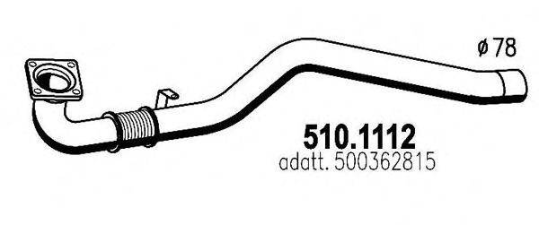 ASSO 5101112 Труба выхлопного газа
