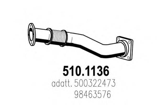 ASSO 5101136 Труба выхлопного газа