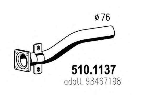 ASSO 5101137 Труба выхлопного газа